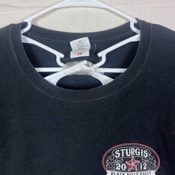 2012 SturgisBlack Hills Rally South Dakota Tee Size 2XL - Picture 3 of 8